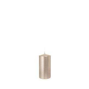 Christmas candle / pillar candle ROSELLA, mother of pearl, 4.7"/12cm, Ø2.4"/6cm, 40h - Made in Germany Christmas candle / pillar candle ROSELLA, mother of pearl, 4.7"/12cm, Ø2.4"/6cm, 40h - Made in Germany