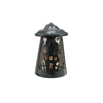 Halloween decorative Lantern / Light COSMO with tealight Holder, Haunted House, 9"/23cm Halloween decorative Lantern / Light COSMO with tealight Holder, Haunted House, 9"/23cm