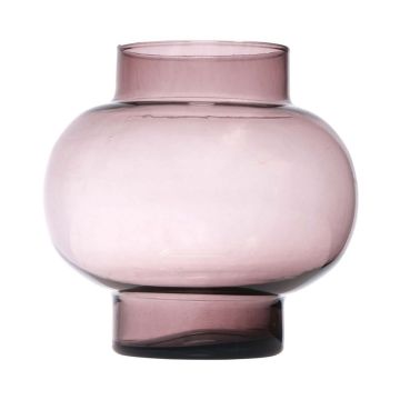 Spherical glass vase RAINIERO, recycled, violet-clear, 7.5"/19cm, Ø7.5"/19cm Spherical glass vase RAINIERO, recycled, violet-clear, 7.5"/19cm, Ø7.5"/19cm