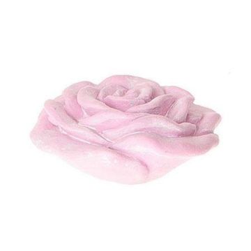 Decorative rose NESSAYA made of polyresin, light pink, 5.1"x5.3"x2.6"/13x13,5x6,5cm
