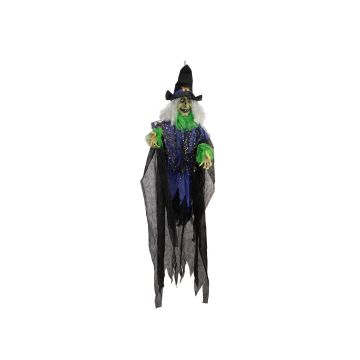 Halloween ghost Witch JACYNTHA, hanging, talking, LEDs, 24"x12"x7ft/60x30x200cm Halloween ghost Witch JACYNTHA, hanging, talking, LEDs, 24"x12"x7ft/60x30x200cm
