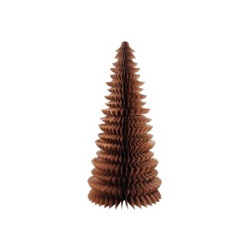 Large TOFA paper Christmas tree, brown, 130cm