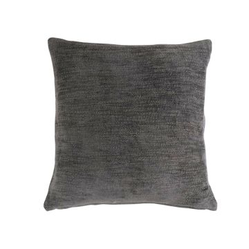 Canvas decorative cushion KALUA, dark grey, 18"x18"/45x45cm