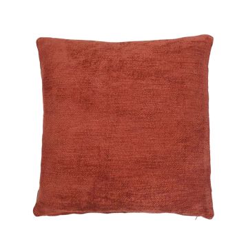Canvas decorative cushion KALUA, rust, 18"x18"/45x45cm