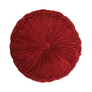 Round seat cushion BELLONA, wine red, 4"x16"/10x40cm