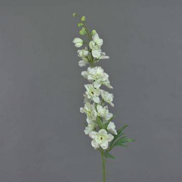 Artificial delphinium ANDRIANA, white-green, 3ft/90cm, Ø 4.3"/11cm