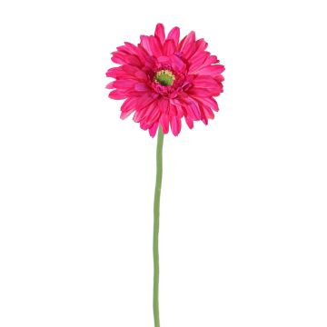 Artificial Gerbera HELLI, pink, 26"/65cm, Ø 4.7"/12cm