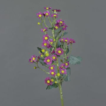 Fake flower feverfew FEMKE, violet, 24"/60cm, Ø 0.6"-0.8"/1,5-2cm