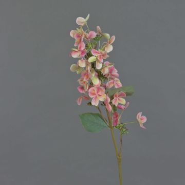 Fake flower hydrangea Paniculata CHADORA, pink-green, 30"/75cm, Ø 5.9"/15cm