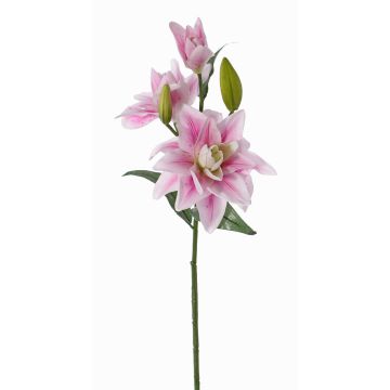 Artificial flower Lily ISALIE, pink-white, 31"/80cm, Ø 5.9"/15cm Artificial flower Lily ISALIE, pink-white, 31"/80cm, Ø 5.9"/15cm