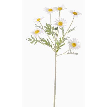 Artificial daisy LEONIA, white, 24"/60cm, Ø 2"/5cm