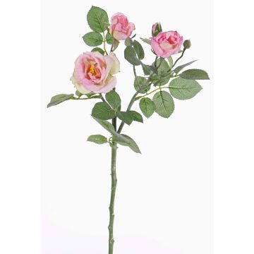 Artificial rose CORALEE, pink, 20"/50cm, Ø 1.2"-2.8"/3-7cm