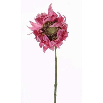 Artificial sunflower JANIKA, pink, 24"/60cm, Ø5.1"/13cm Artificial sunflower JANIKA, pink, 24"/60cm, Ø5.1"/13cm