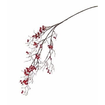 Decorative snowberry branch GESA with berries, red, 3ft/100cm Decorative snowberry branch GESA with berries, red, 3ft/100cm