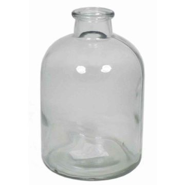 Glass bottle URSULA, cylinder/round, clear, 7"/17cm, Ø4.3"/11cm Glass bottle URSULA, cylinder/round, clear, 7"/17cm, Ø4.3"/11cm