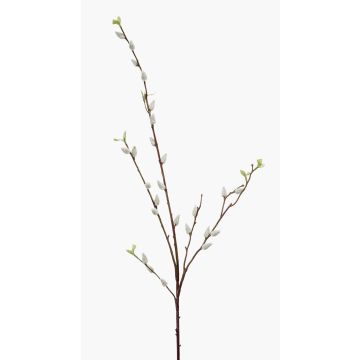 Artificial willow catkin branch LARDEIRA, white, 3ft/95cm Artificial willow catkin branch LARDEIRA, white, 3ft/95cm
