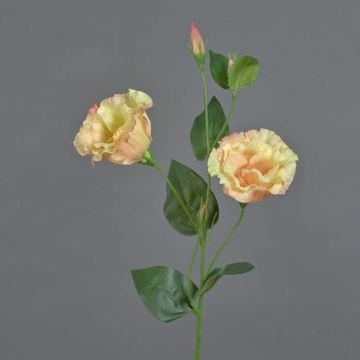 Textile flower Lisianthus JENO, cream-pink, 24"/60cm