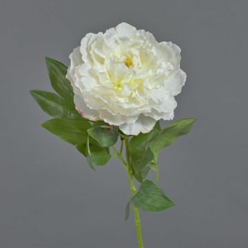 Silk peony DIVIN, cream, 26"/65cm