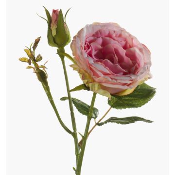 Plastic rose CESCA, pink, 16"/40cm Plastic rose CESCA, pink, 16"/40cm
