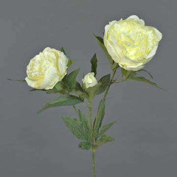 Artificial peony flower MISTI, cream, 28"/70cm