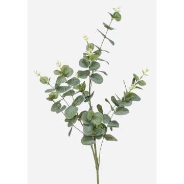 Artificial eucalyptus branch DEREK, green-grey, 30"/75cm