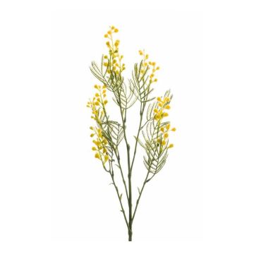 Fake mimosa branch MARFIL, yellow, 26"/65cm