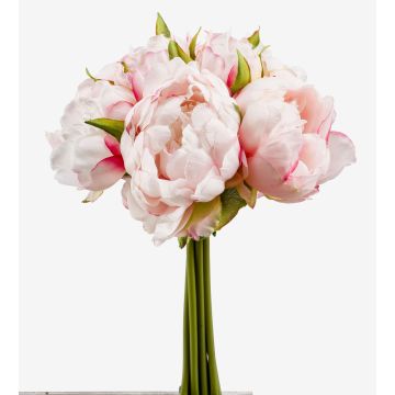 Artificial peony bouquet WILO, pink, 10"/25cm Artificial peony bouquet WILO, pink, 10"/25cm