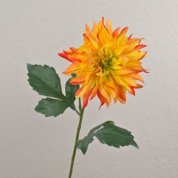 Textile flower dahlia CINTHIA, orange, 24"/60cm
