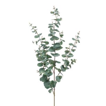 Plastic eucalyptus branch CALLIOPE, green-grey, 4ft/115cm