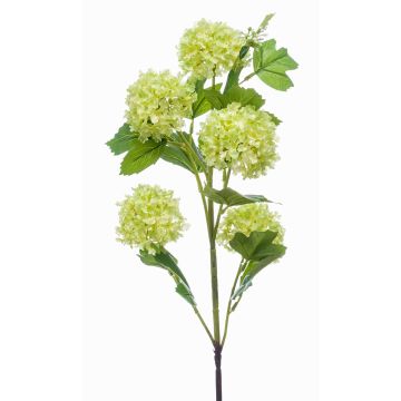 Artificial snowball branch FONTE, light green, 30"/75cm