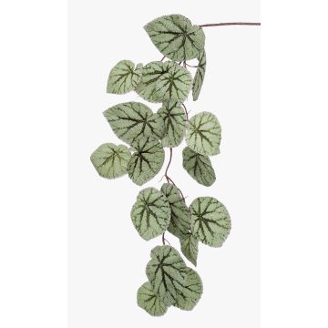 Decorative begonia rex branch MEIRA, green-grey, 4ft/110cm Decorative begonia rex branch MEIRA, green-grey, 4ft/110cm