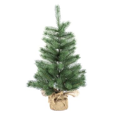 RIJEKA plastic Christmas tree, jute sack, 60 cm, Ø40 cm RIJEKA plastic Christmas tree, jute sack, 60 cm, Ø40 cm
