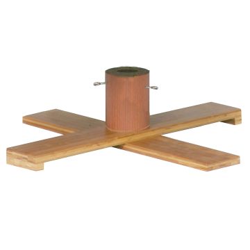 Wooden Christmas tree stand JORDI for artificial fir trees, dark brown, 7.5"/19cm, Ø27"/69cm Wooden Christmas tree stand JORDI for artificial fir trees, dark brown, 7.5"/19cm, Ø27"/69cm