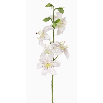 Artificial tiger lily ASHANTI, white, 60cm, Ø10cm Artificial tiger lily ASHANTI, white, 60cm, Ø10cm