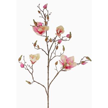 Artificial magnolia LORA, cream-pink, 110 cm, Ø 10–12 cm