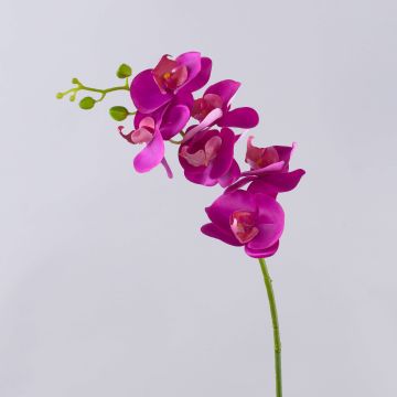 Decorative Phalaenopsis orchid branch OPHELIA, pink, 80cm, Ø8–9cm