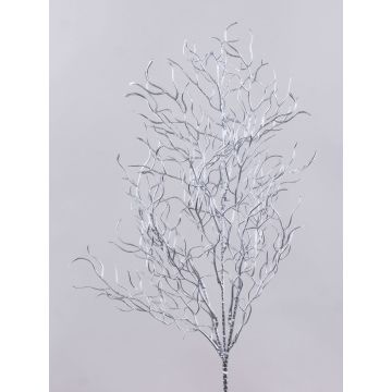 Artificial willow branch DONATELLA, silver, 28"/70cm