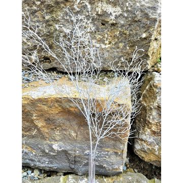 Artificial willow branch DONATELLA, silver, 3ft/95cm
