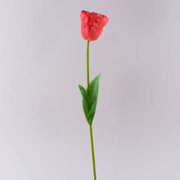 Synthetic flower Parrot tulip PETSCHORA, orange, 26"/65cm Synthetic flower Parrot tulip PETSCHORA, orange, 26"/65cm