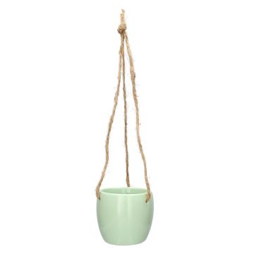 Dolomite DOMINGOS hanging plant pot, mint, 7/36 cm, Ø8.3 cm Dolomite DOMINGOS hanging plant pot, mint, 7/36 cm, Ø8.3 cm