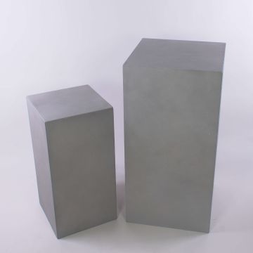 Square-based LIMBORO plant column, set of 2, fibreglass, sand, 12"x12"x24"/30x30x60cm, 16"x16"x31"/40x40x80cm Square-based LIMBORO plant column, set of 2, fibreglass, sand, 12"x12"x24"/30x30x60cm, 16"x16"x31"/40x40x80cm