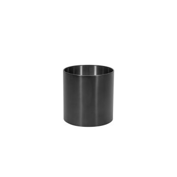 Stainless steel planter ALVARO with castors, anthracite, 16"/41.5cm, Ø16"/40cm Stainless steel planter ALVARO with castors, anthracite, 16"/41.5cm, Ø16"/40cm