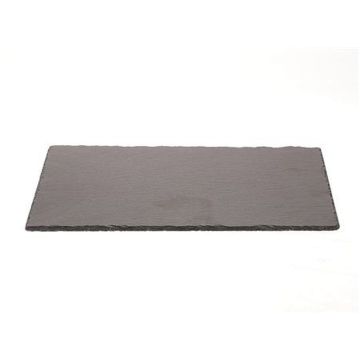 Rectangular coaster made of slate MARIANO, anthracite, 18"x12"x0.3"/45x30x0,7cm