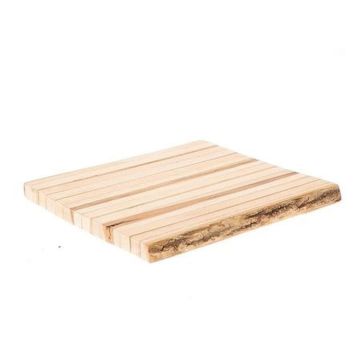 Natural decoration Tray SULIEN with bark, natural, 14"x14"x1.2"/35x35x3cm Natural decoration Tray SULIEN with bark, natural, 14"x14"x1.2"/35x35x3cm