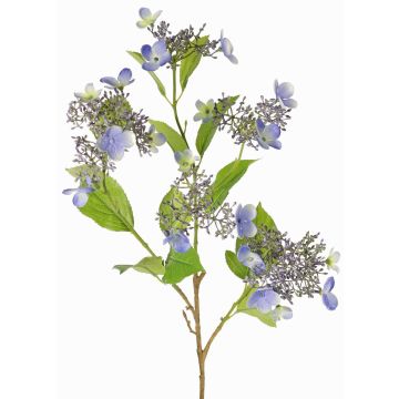 Artificial hydrangea branch KATHANI, blue-white-green, 80cm, Ø10–13cm Artificial hydrangea branch KATHANI, blue-white-green, 80cm, Ø10–13cm