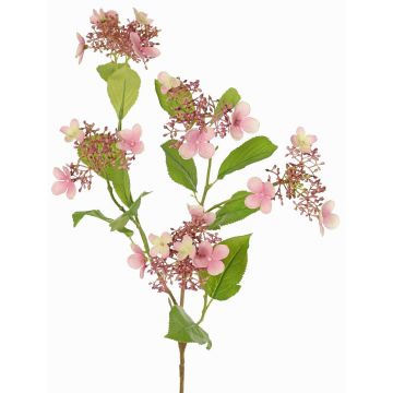 Artificial hydrangea branch KATHANI, pink-white-green, 80 cm, Ø10–13 cm Artificial hydrangea branch KATHANI, pink-white-green, 80 cm, Ø10–13 cm