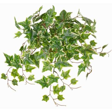 Decorative ivy hanging plant BESSIE on spike, Eco Collection, green-white, 22"/55cm Decorative ivy hanging plant BESSIE on spike, Eco Collection, green-white, 22"/55cm