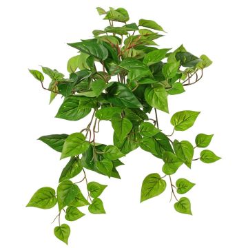 Artificial plant Hanging pothos SHELLEY on spike, Eco Collection, green, 22"/55cm