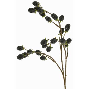 Artificial blackberry branch URUMA with fruit, black, 35"/90cm Artificial blackberry branch URUMA with fruit, black, 35"/90cm