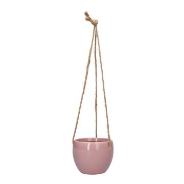 Dolomit DOMINGOS hanging basket, pink, 10/65 cm, Ø13 cm Dolomit DOMINGOS hanging basket, pink, 10/65 cm, Ø13 cm